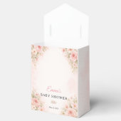 Blush Pink Floral Baby in Bloom  Bedankdoosjes (Geopend)