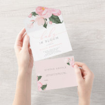 Blush Pink Floral Baby in Bloom Shower