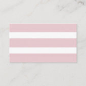 Blush Pink Floral Baby shower Boek In plaats van K Informatiekaartje (Achterkant)