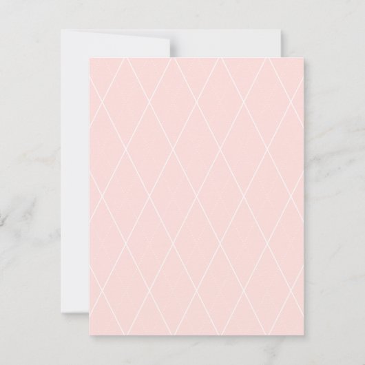 Blush Pink Floral Baby shower Dank je wel Bedankkaart (Achterkant)
