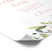 Blush Pink Floral baby shower Mam-osa barteken Poster (Hoek)