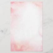 Blush Pink Floral Baby shower Vind de gast (Achterkant)