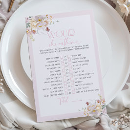 Blush Pink Floral Baby shower Zou ze liever