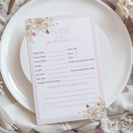 Blush Pink Floral Baby Voordicties en advies