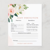 Blush Pink Floral Baby Voorspellingen & Advies spe (Voorkant)