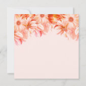 Blush Pink Floral Birthday Party Kaart (Achterkant)