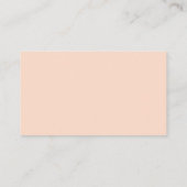 Blush Pink Floral, Black font, Our Wedding Details Informatiekaartje (Achterkant)