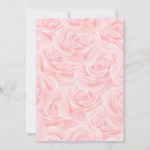 Blush Pink Floral Bloom Baby shower Meisje Kaart (Achterkant)
