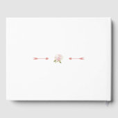  Blush Pink Floral Bloom Geometric Wedding Gastenboek (Achterkant)