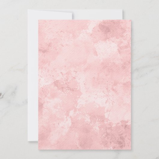 Blush Pink Floral Boho Pampas Grass Vrijgezellenfe Kaart (Achterkant)