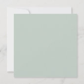 Blush Pink Floral Bouquet Light Blue Save the Date (Achterkant)