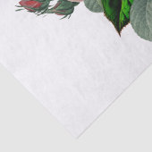 Blush Pink Floral Bouquet Waterverf Ontkoppeling Tissuepapier (Detail)