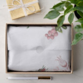 Blush Pink Floral Bouquet Waterverf Ontkoppeling Tissuepapier (Geschenk)