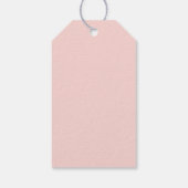 Blush Pink Floral Cadeaulabel (Achterkant)