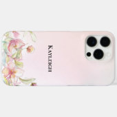  Blush Pink Floral Case-Mate iPhone Case (Achterkant (horizontaal))