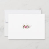 Blush Pink Floral Chalkboard Save the Date Card (Achterkant)