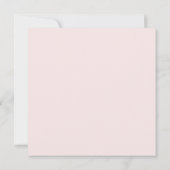  Blush Pink Floral Cream Weduwnaar Opslagdatum Kaart (Achterkant)