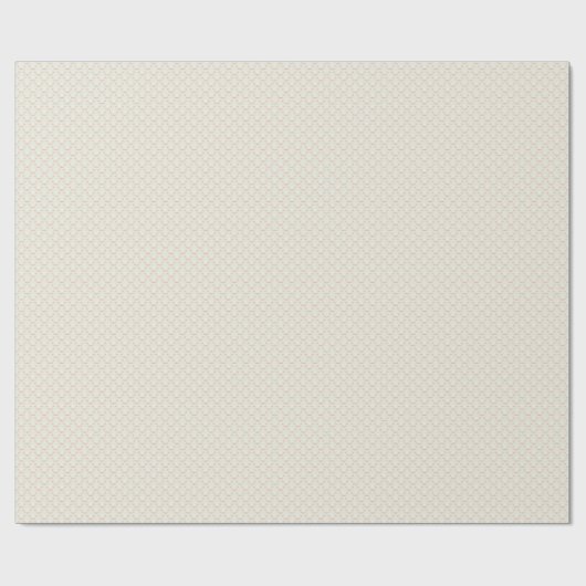 Blush Pink Floral Crest Cream Wrapping Paper Cadeaupapier (Vlak)