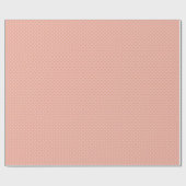 Blush Pink Floral Crest Wrapping Paper Cadeaupapier (Vlak)