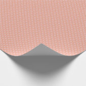 Blush Pink Floral Crest Wrapping Paper Cadeaupapier (Hoek)