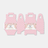 Blush Pink Floral Cute Elephant Birthday Dank je Bedankdoosjes (Uitgevouwen)