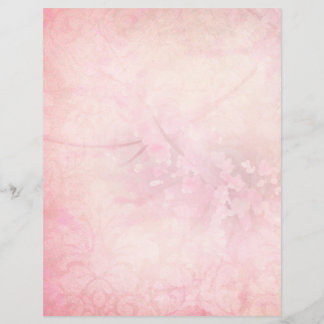 Blush Pink Floral & Damask Scrapbook Papier