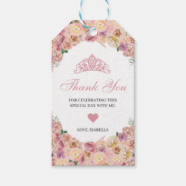 Blush Pink Floral Dank je cadeautjes Labels Cadeaulabel