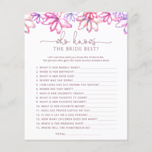 Blush Pink Floral die het beste spel kent