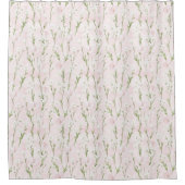 Blush Pink Floral Douchegordijn (Voorkant)