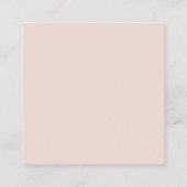 Blush Pink Floral Dream Wedding Details Informatiekaartje (Achterkant)