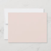 Blush Pink Floral Dream Wedding RSVP (Achterkant)
