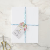 Blush Pink Floral Eerste Communie Favor Cadeau Lab Cadeaulabel (Met Touw)