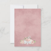 Blush Pink Floral Elegant Boho Wedding Calendar Save The Date (Achterkant)