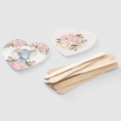 Blush Pink Floral Elephant Baby shower Birthday Handwaaier (Niet-gemonteerd)