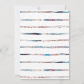 Blush Pink Floral en Feather Boho Heart Wedding Kaart (Achterkant)