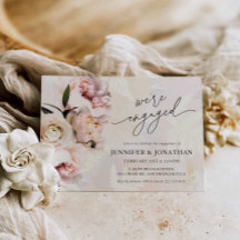 Blush Pink Floral Engagement Party