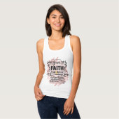 Blush Pink Floral FAITH Tanktop (Volledige Voorkant)