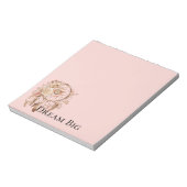 Blush Pink Floral Feathers Dream Catcher Notitieblok (Linkerzijde)
