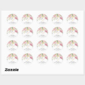 Blush Pink Floral First Holy Communion Sticker (Vel)