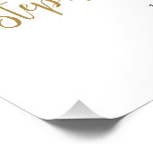 Blush Pink Floral Foto 70e verjaardag Welkom Sign Perfect Poster (Hoek)