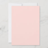 Blush Pink Floral foto opslaan datumkaart Save The Date (Achterkant)
