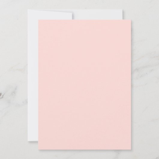Blush Pink Floral foto opslaan datumkaart Save The Date (Achterkant)
