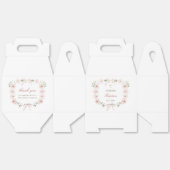 Blush Pink Floral Frame Baptism Gable Bedankdoosjes (Ongevouwen)