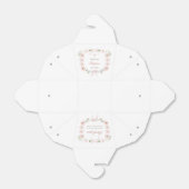 Blush Pink Floral Frame Baptism Take Out Bedankdoosjes (Uitgevouwen)