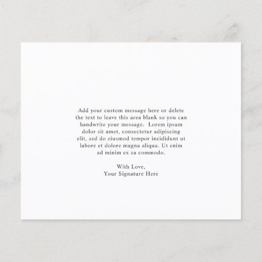 Blush Pink Floral Funeral Budget Hartelijk dank (Achterkant)