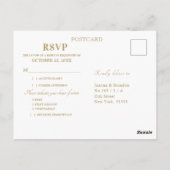 Blush Pink Floral Geometric Botanical Weddenschap  Briefkaart (Achterkant)