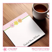 Blush Pink Floral gepersonaliseerd Post-it® Notes