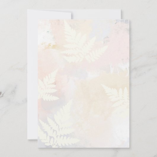 Blush Pink Floral Girl Baby shower Invitation Kaart (Achterkant)