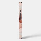 Blush Pink Floral Gold Glitter Letter L Case-Mate iPhone Case (Achterkant / Links)