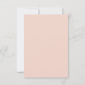 Blush Pink Floral Gold Glitter Verjaardag Dank u Bedankkaart (Achterkant)